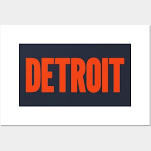 Detroit Orange Mode Posters and Art